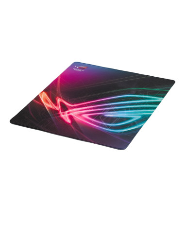 Голяма, вертикална геймърска подложка за мишка Asus ROG Strix Edge с оптимизирана за игри повърхност, пълноцветни зашити ръбо