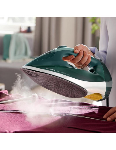 PHILIPS Парна ютия Series 7000 50g/min 250g парен удар 2800W SteamGlide Plus зелен