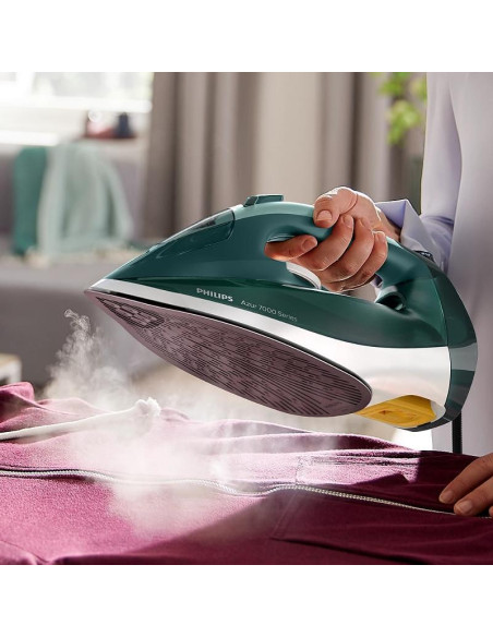 PHILIPS Парна ютия Series 7000 50g/min 250g парен удар 2800W SteamGlide Plus зелен