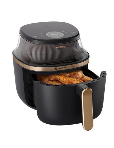 PHILIPS Airfryer Series 3000 7.2l Rapid Air Plus LED Dislpay черен