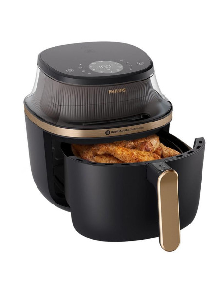 PHILIPS Airfryer Series 3000 7.2l Rapid Air Plus LED Dislpay черен