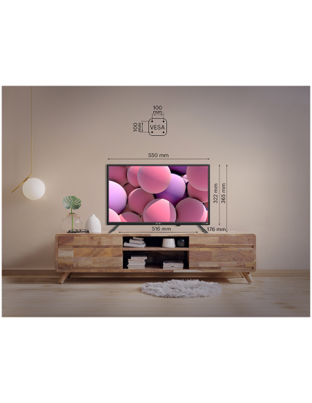 Смарт телевизор KIVI 32H750NB  HD Google Android 11  ЧЕРЕН