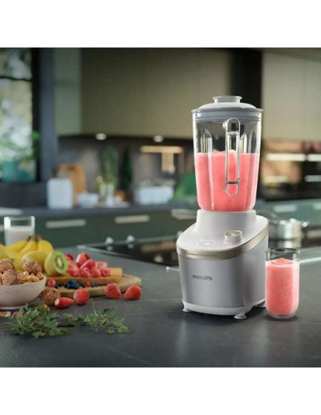PHILIPS Високоскоростен блендер серия 7000 1500W ProBlend Ultra стъклена кана бял
