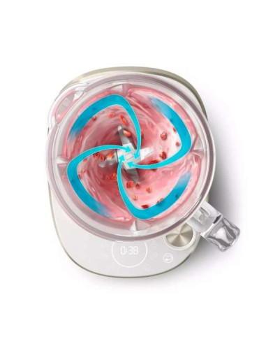 PHILIPS Високоскоростен блендер серия 7000 1500W ProBlend Ultra стъклена кана бял