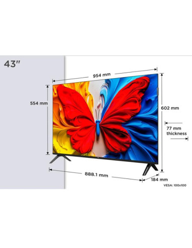 TCL 43-инчов FHD Android TV DVB Audio 2x8W HDR10 43S59K