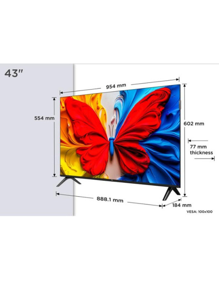 TCL 43-инчов FHD Android TV DVB Audio 2x8W HDR10 43S59K