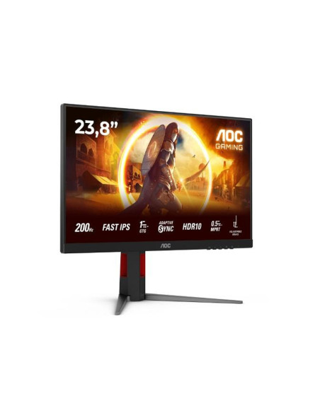AOC 24G4HA, 23.8" IPS WLED, 1920x1080@200Hz, 1ms GtG, 0.5ms MPRT, 300cd m/2, 1000:1, 80M:1 DCR, Adaptive Sync, FlickerFree, L