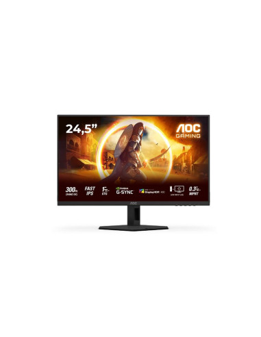 AOC 25G4SRE, 24.5" Fast IPS WLED, 1920x1080@300Hz (OC 310Hz), 1ms GtG, 0.3ms MPRT, 400cd m/2, 1000:1, 80M:1 DCR, Adaptive Syn
