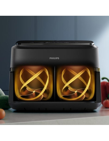PHILIPS Airfryer Series 1000 7.1l Rapid Air LED Dislpay двойна кошница