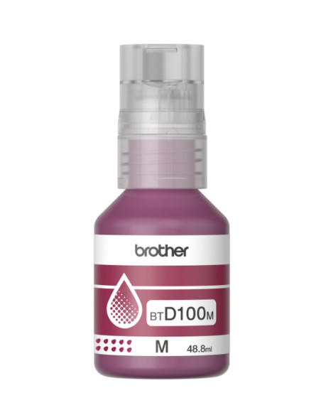 Бутилка с магента мастило Brother BT-D100M