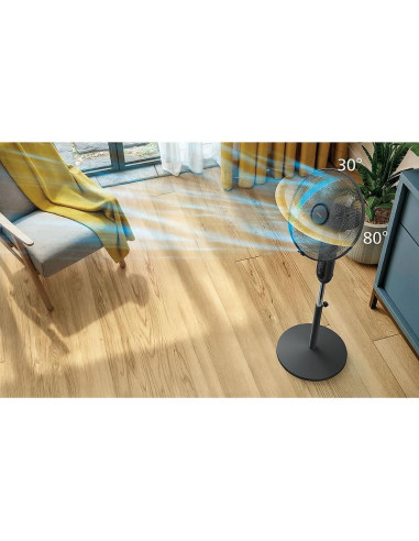 Стоящ вентилатор PHILIPS Series 1000 с минимален шум Накланящ се и осцилиращ