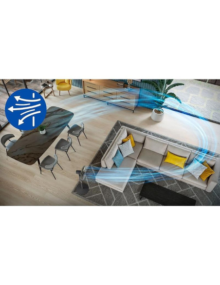 Стоящ вентилатор PHILIPS Series 1000 с минимален шум Накланящ се и осцилиращ