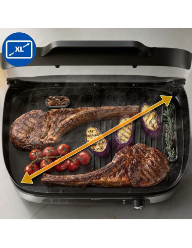 PHILIPS Contact Grill 5 температурни настройки стъклен капак 2400W