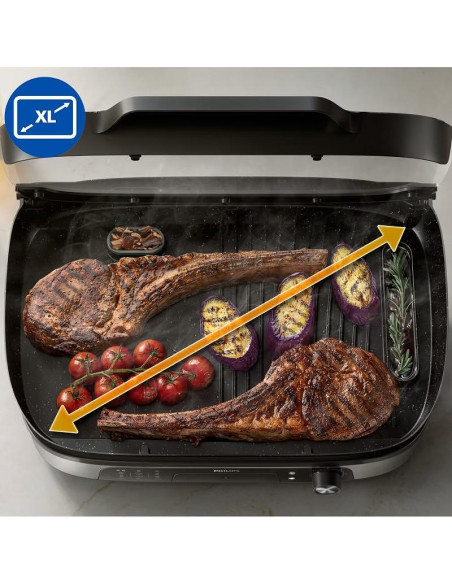 PHILIPS Contact Grill 5 температурни настройки стъклен капак 2400W