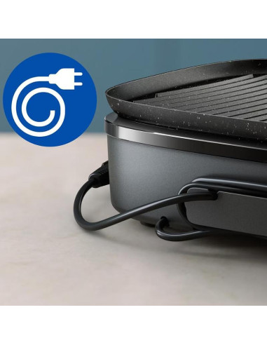 PHILIPS Contact Grill 5 температурни настройки стъклен капак 2400W
