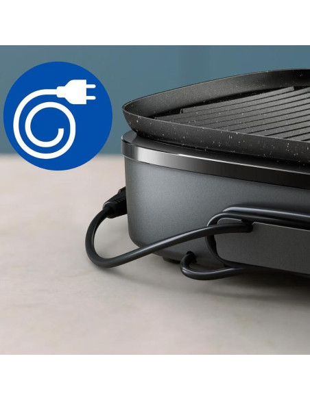 PHILIPS Contact Grill 5 температурни настройки стъклен капак 2400W