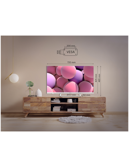 Смарт телевизор KIVI 32F750NW 32" FHD ANDROID TV 11 БЯЛ