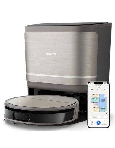 Роботизирана прахосмукачка PHILIPS HomeRun 9000 Series Aqua с почистваща станция