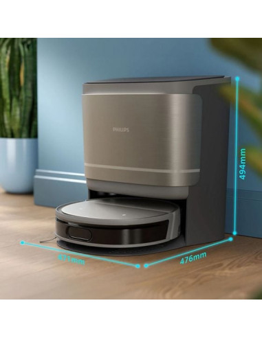 Роботизирана прахосмукачка PHILIPS HomeRun 9000 Series Aqua с почистваща станция
