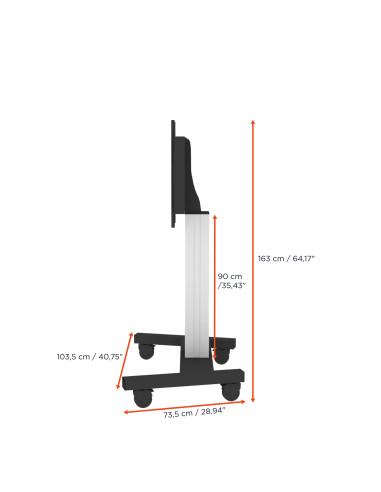 celexon Professional Plus display trolley Fixed-42100M