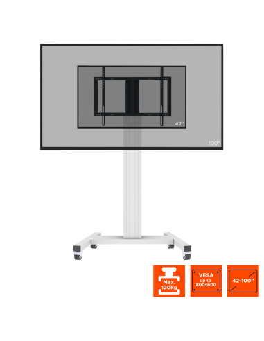 celexon Professional Plus Display Trolley Fixed-42100-LP Landscape/Portrait