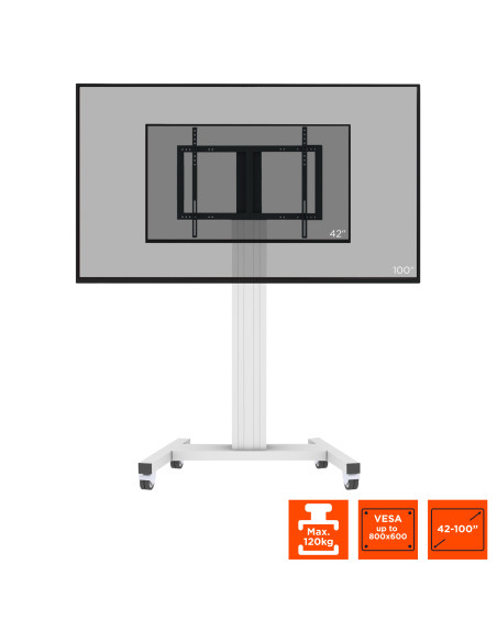 celexon Professional Plus Display Trolley Fixed-42100-LP Landscape/Portrait