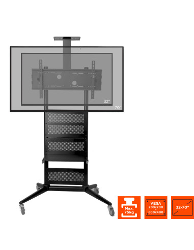 celexon Economy height adjustable display trolley Adjust-3270M
