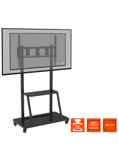 celexon Economy height adjustable display trolley Adjust-55110MP