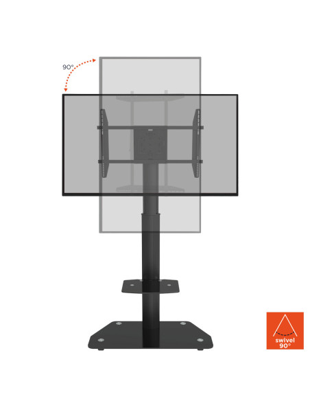 celexon Professional height-adjustable display trolley Adjust-3270MP Portrait