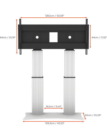 celexon Expert electric height-adjustable display stand Adjust-70120PS
