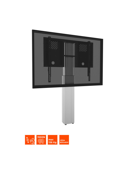 celexon Expert electric height adjustable display stand Adjust-4275WS with wall mounting