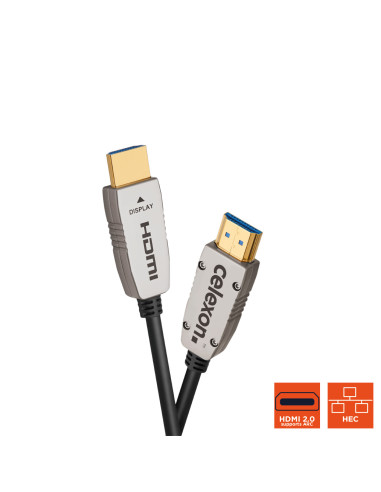 celexon UHD Optical Fibre HDMI 2.0b Active Cableblack