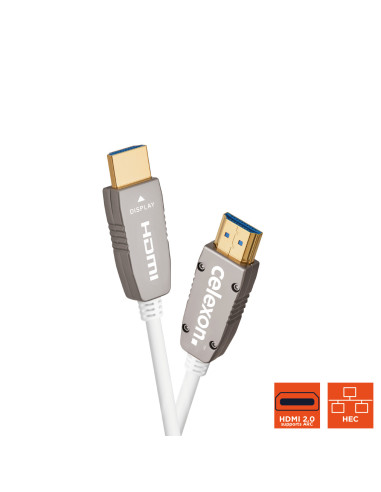 celexon UHD Optical Fibre HDMI 2.0b Active CableWhite