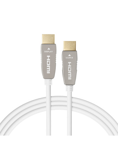 celexon UHD Optical Fibre HDMI 2.0b Active CableWhite