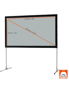 celexon Folding Frame screenMobile Expert, rear projection 2