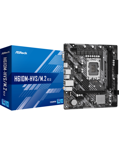 ASROCK MB Desktop H610M-HVS (S1700, 2x DDR4, 1x PCIe 4.0 x16, 1x PCIe 3.0 x1, 1x SSD Ultra M.2 PCIe, 4x SATA3 6.0Gb/s, 4x USB