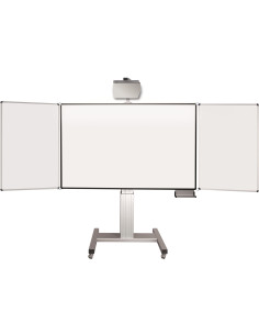 celexon Mobil Expert elektrisch höhenverstellbare Pylonentafel AdjustTOUCH - mit Flügeln