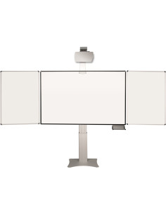 celexon Expert elektrisch höhenverstellbare Pylonentafel AdjustTOUCH - mit Flügeln