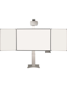 celexon Expert elektrisch höhenverstellbare Pylonentafel AdjustPEN mit Flügeln