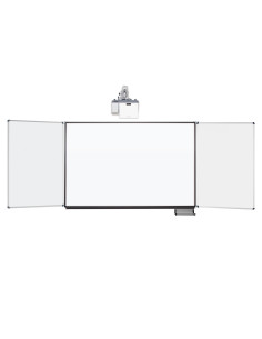 celexon Whiteboard Projektions-Schreibtafel Expertmit Flügeln PEN