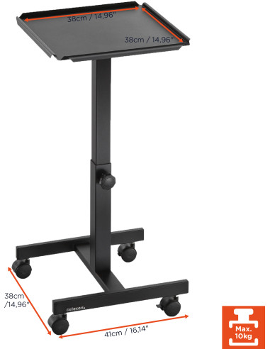celexon projector table PT1010B - colour black