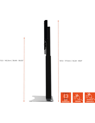 celexon Expert electric height-adjustable display stand Adjust-4286PB