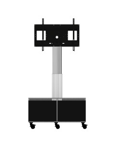 celexon Expert electric height adjustable display trolley Adjust-4286MS with cabinet