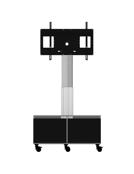 celexon Expert electric height adjustable display trolley Adjust-4286MS with cabinet