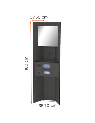 celexon Hygiene station 180 basic plus (disinfection / masks / gloves) - Anthracite