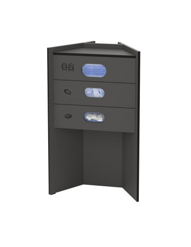 celexon Hygiene station 90 basic (masks / gloves / towels) - Anthracite