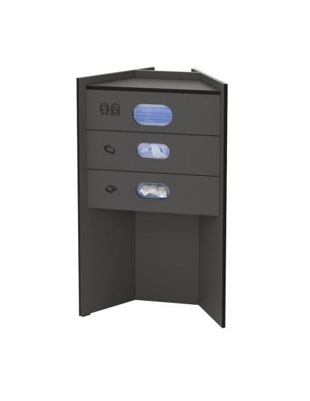 celexon Hygiene station 90 basic (masks / gloves / towels) - Anthracite