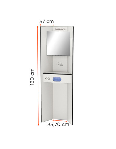 celexon Hygiene station 180 basic (disinfection / masks) – White