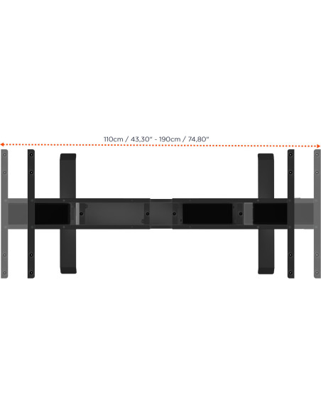 celexon electric height adjustable desk Professional eAdjust-58123 - Black, incl. tabletop