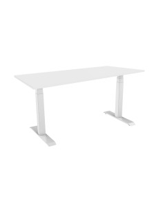 celexon electric height adjustable desk Professional eAdjust-58123 - White, incl. tabletop